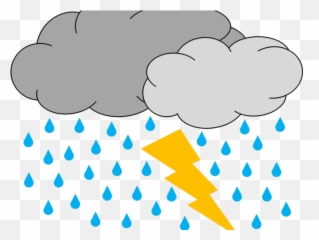 Hurricane Clipart Thunderstorm - Storm Cloud Clipart Png Thunder And Lightning Clipart,Storm Png