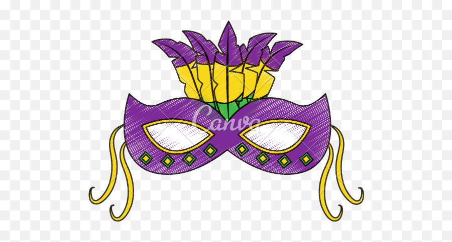 Carnival Mask With Feathers Vector - Carnival 640x480 Mardi Gras Png,Carnival Png