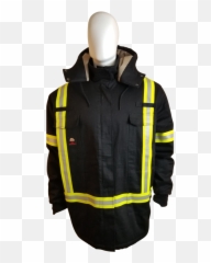 Insulated Black Coat Fr And Arc Rated Cat4 - Pocket Png,Straight Jacket Png
