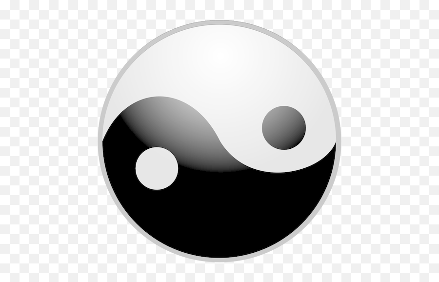 Black And Gray Yin Yang Free Svg - Yin And Yang Png,Yin And Yang Png