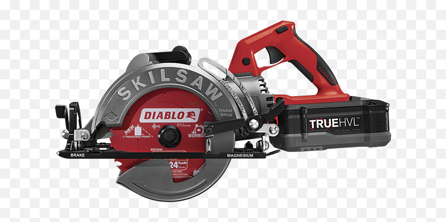 7 - 14 In Truehvl Cordless Worm Drive Saw Kit With Truehvl Cordless Worm Drive Saw Skilsaw Png,Saw Transparent