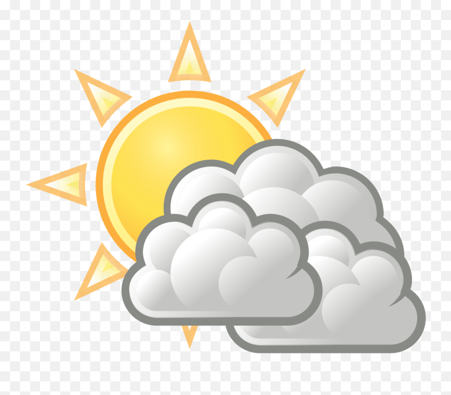 Sunny Png - Sunny And Cloudy Cartoon,Weather Pngs - free transparent png  images 
