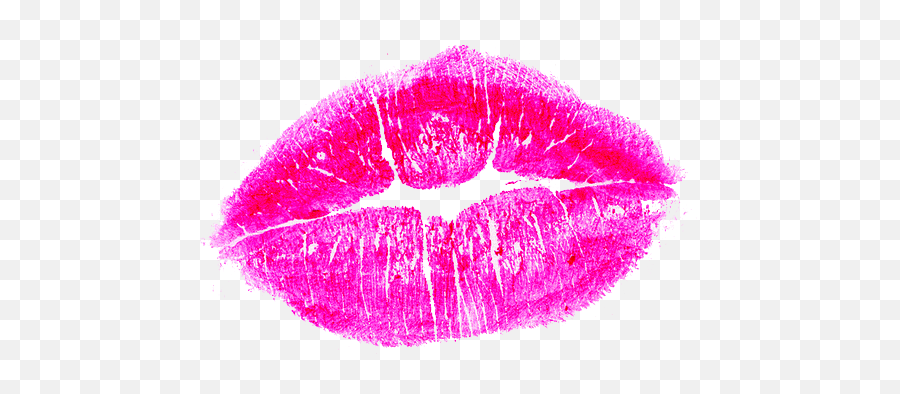 Lipstick Kiss Png Pic - Hot Pink Lips Kiss,Lipstick Mark Png