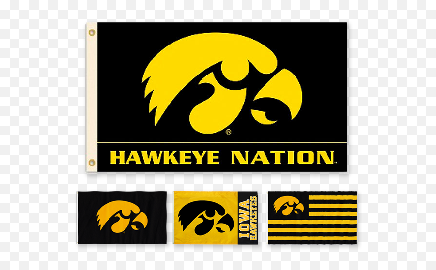 Iowa Hawkeyes Logo - University Of Iowa Flag Png,Hawkeye Logo Png
