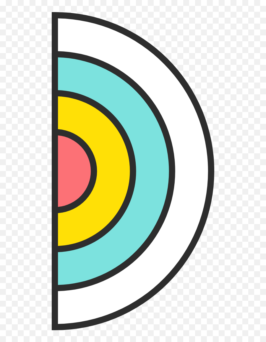 Concentric Half Circle Graphic - Target Png,Half Circle Png