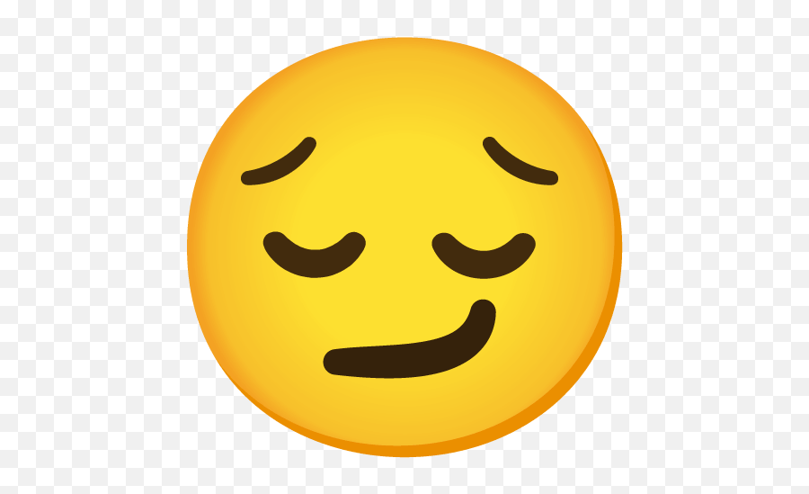 Smirking Face Emoji - Android Smirk Emoji Png,Smirk Png