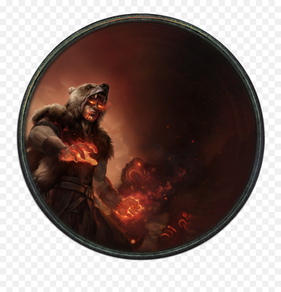 Download Sunder Burn Fire Chief - Path Of Exile Ascendancies Art Png,Juggernaut Png