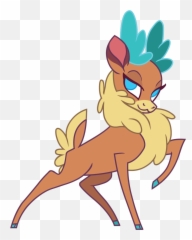 Blue Eyes Chest Fluff Cloven Hooves - Velvet Fightin Herds Png,Reindeer Transparent Background
