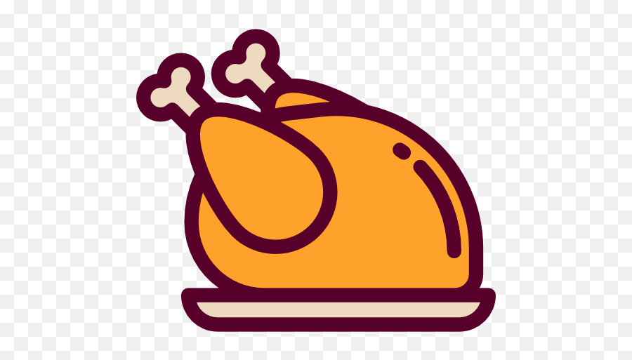 Roast Chicken Food And Restaurant Turkey - Cooked Turkey Drawing Easy Png, Cartoon Food Png - free transparent png images 
