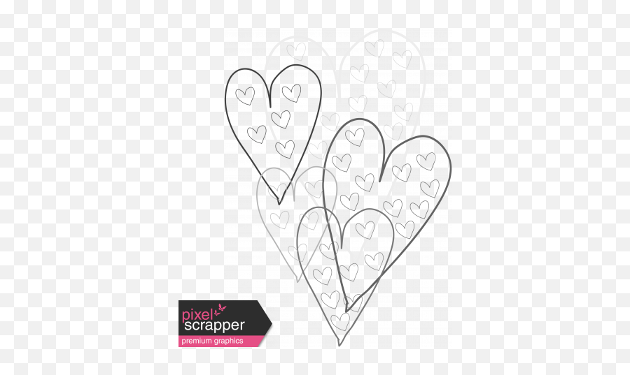 Download Heart Doodle - Drawing Png Image With No Decorative,Heart Drawing Png