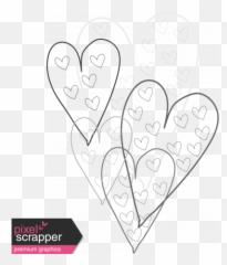 Download Heart Doodle - Drawing PNG Image with No Decorative