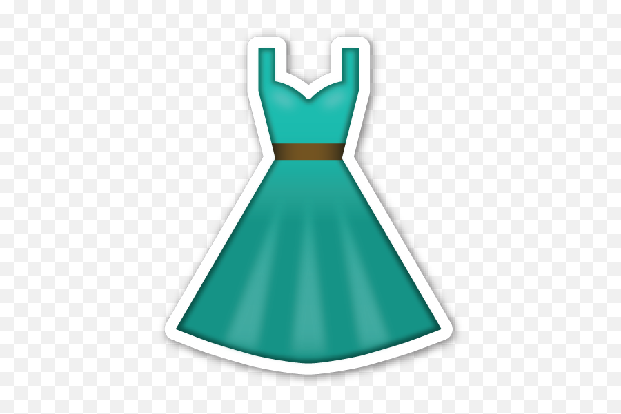 Dress Clipart Emoji - Emoticones De Whatsapp Vestido Emoji Vestido Png,Emoticones Png