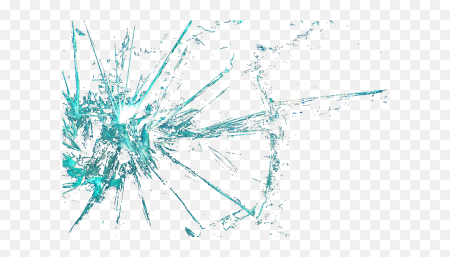 Blue Brokenglass Cracks Overlay Cracked - Illustration Png,Cracked Glass Transparent Png
