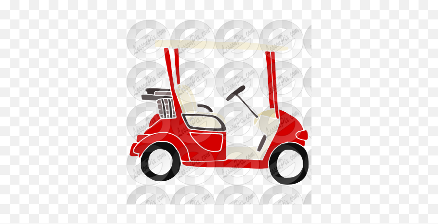 Golf Cart Stencil For Classroom Therapy Use - Great Golf Lawn Mower Png,Golf Cart Png