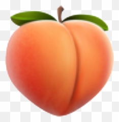 Peach Peaches Peachy Emoji Emojis Iphoneemojis Iphonemo - Plum Tomato Png,Peach Transparent Background