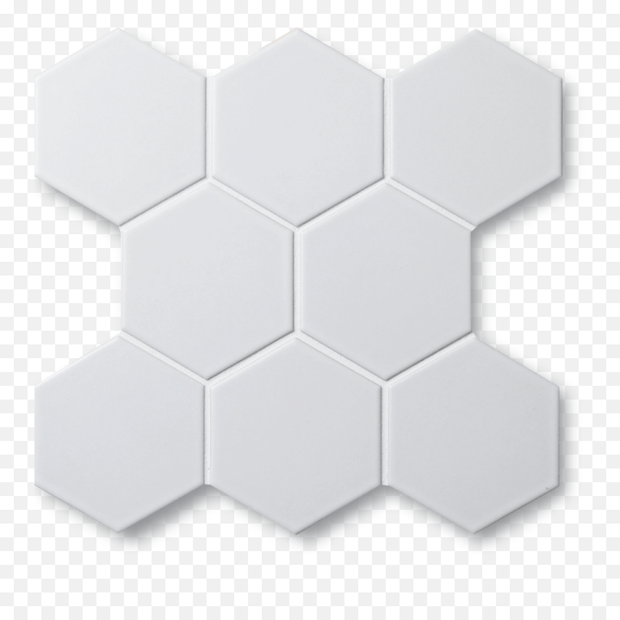 Shop Now Contour Hexagon - Matte White Tile Cepac Tile Creative Tile Soccer Ball Png,Transparent Hexagon Pattern