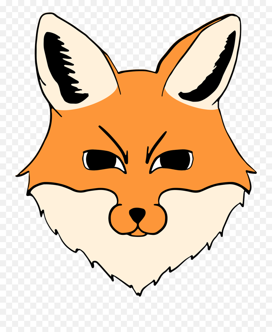 Fox Head Animal - Gambar Kepala Rubah Kartun Png,Fox Head Png