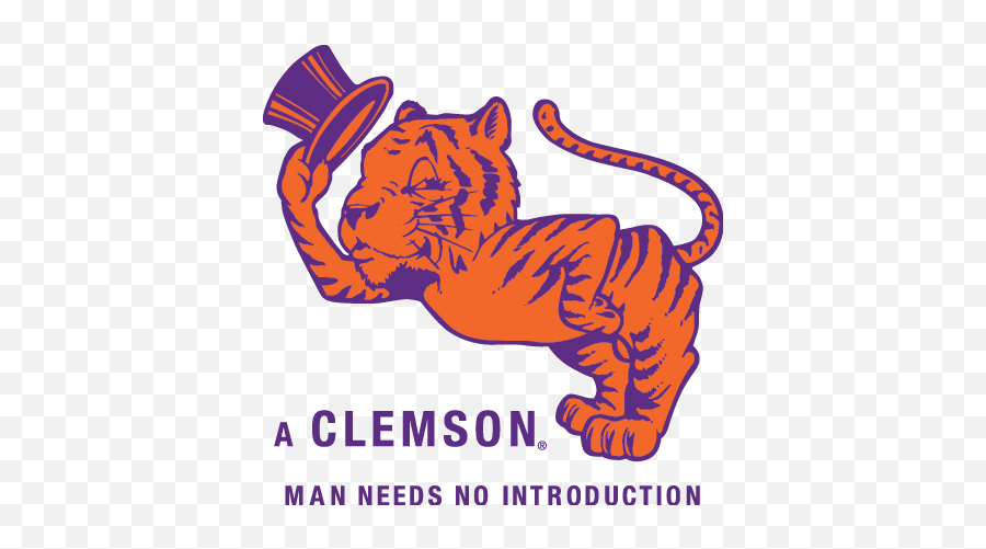 Download Hd Retro Clemson Tigers - Old School Clemson Tiger Vintage Clemson Tiger Logo Png,Clemson Png