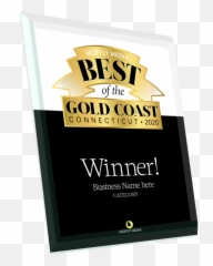 Gold Glass Plaque - Horizontal Png,Gold Plaque Png