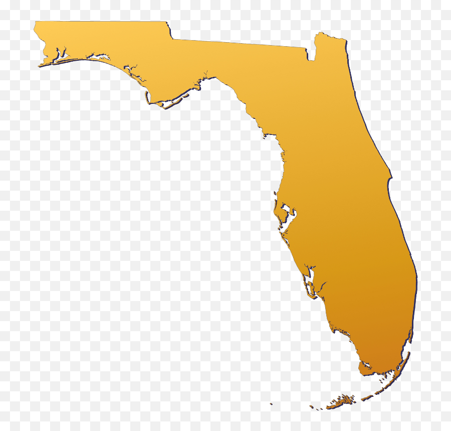 Fl Silhouette Transparent Background - Blue Counties In Florida Png,Florida Silhouette Png