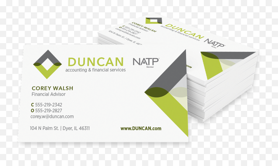 Business Cards 1 - Sided Business Card Full Size Png Visiting Card For Financial Advisor,Business Card Png