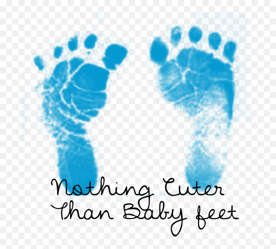 Baby Feet Footprints Outline Clipart - Transparent Background Baby Feet Blue Png,Baby Footprint Png