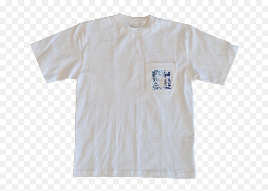 Text Overlay Pocket T Shirt Foreign Png