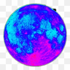 Download Hd Moon Trippy Tumblr - Blue Transparent Gif png