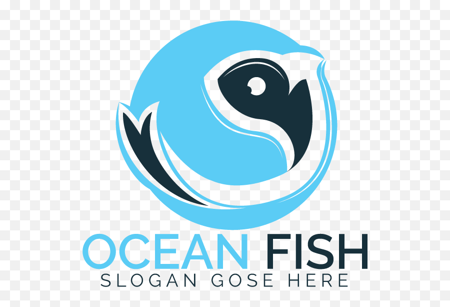 Ocean Fish Logo Design - Graphic Design Png,Fish Logo Png