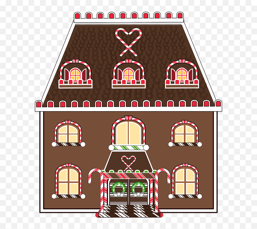 Graphic Gingerbread Christmas - Gingerbread House Png,Gingerbread House Png