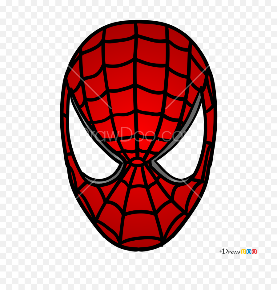 How To Draw Spiderman Mask Face Masks - Spiderman Mask Drawing Easy Png,Spiderman Face Png