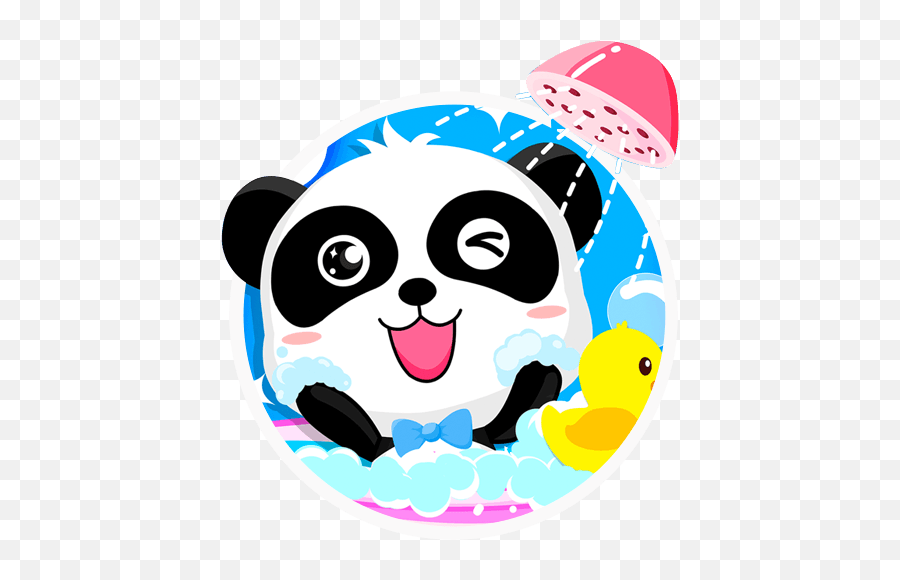 Baby Panda Happy Clean Free Pc Game - Baby Panda Take Bath Clip Art Png,Clean Wholesome Icon