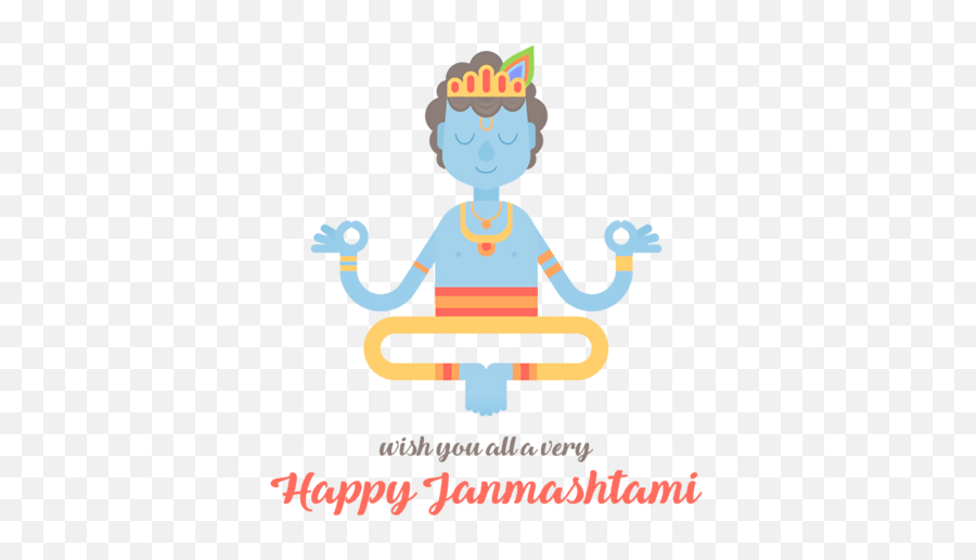 Janmashtami Krishna Drawing - Krishna Yoga Pose Png,Krishna Icon