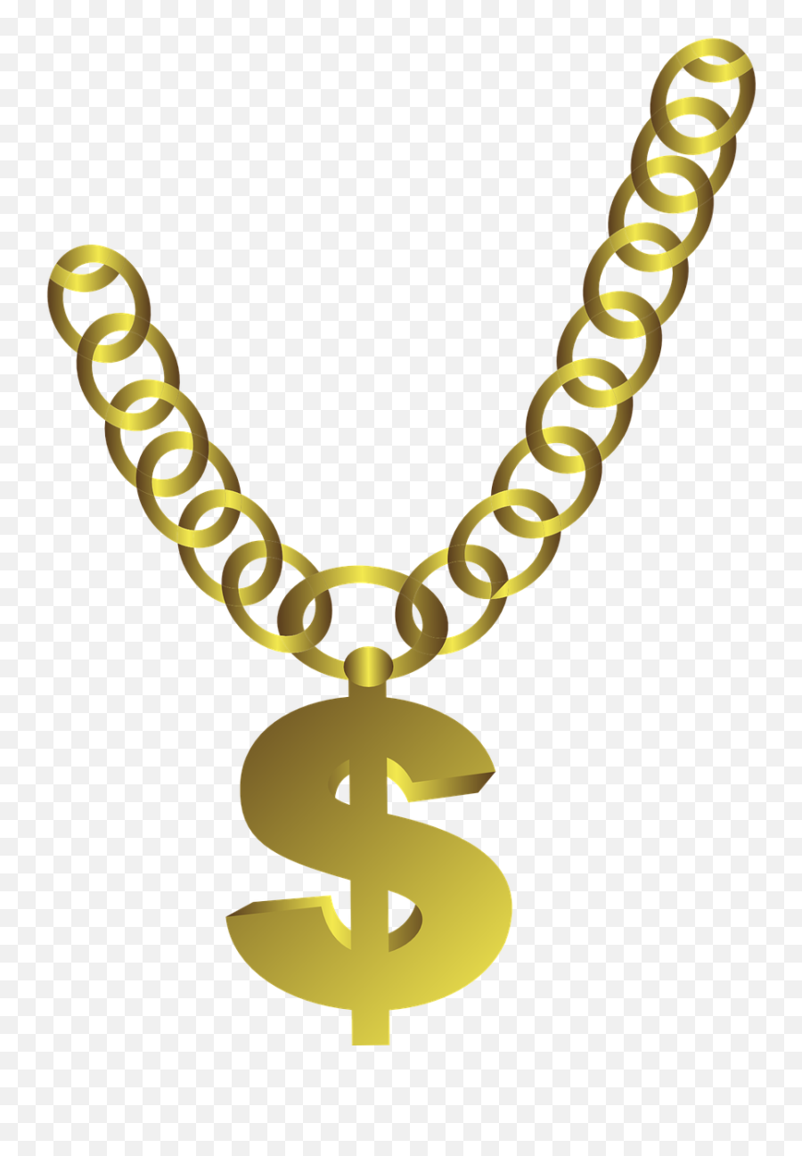 Cartoon Gold Chain Png Transparent Collections - Thug Life Chain Png,Chain Png