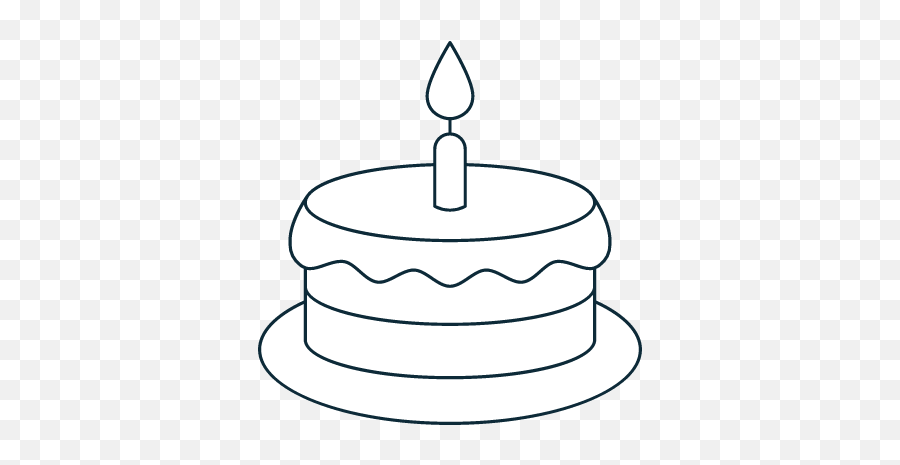 Sparse Birthday Cake Graphic - Icons Free Graphics Cake Decorating Supply Png,Birthday Cake Icon Vector