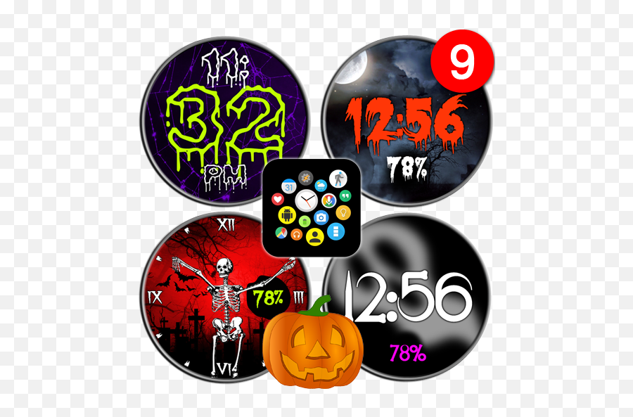 Halloween Watch Face Pack - Now Free Apps On Google Play Dot Png,Free Halloween Icon Set