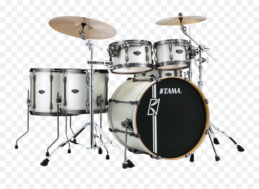 Tama Superstar Custom Maple Hyperdrive 6pce Kit In - Tama Satin Arctic Pearl Png,Pearl Icon Clamps