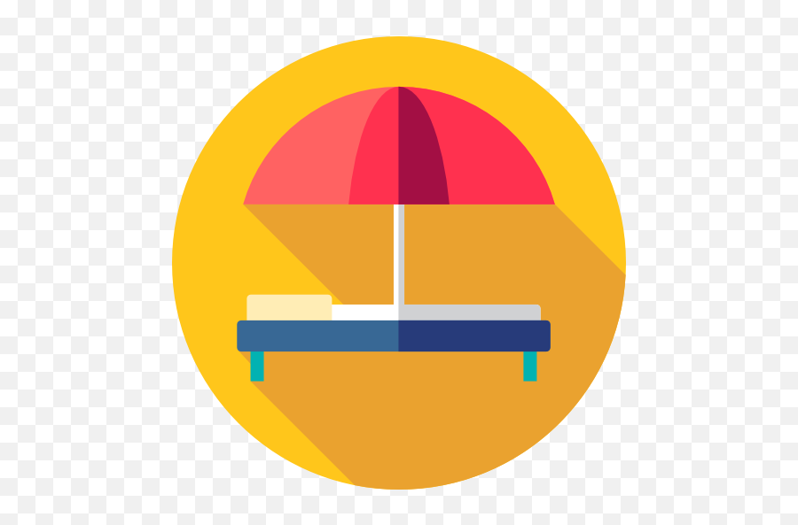 Holidays Summer Vacations Hammock Sun Umbrella Icon - Summer Holiday Icon Png,Yellow Umbrella Icon