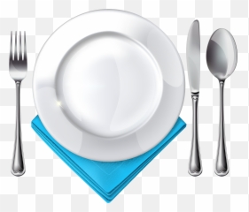 Picture Transparent Plate And Blue - Plate Spoon And Fork Png,Plates Png