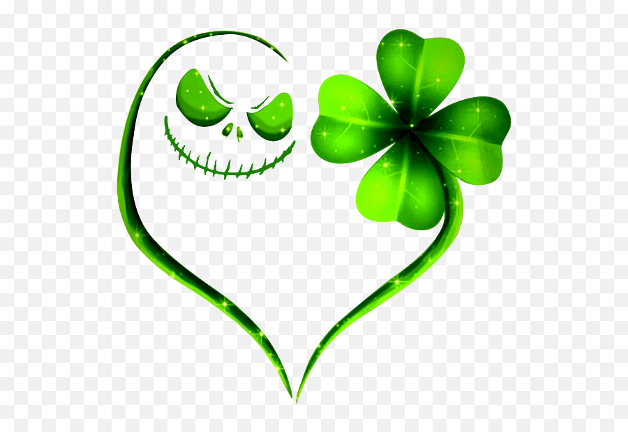 Love Heart Green Irish Four Leaf Patricks Lucky Emoji Spiral Notebook - Girly Png,Fighting Irish Icon