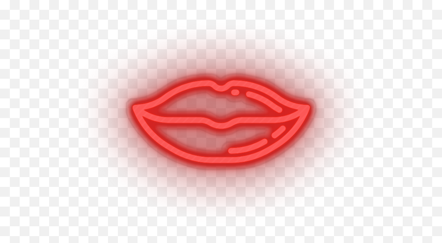 Lips Neon Sign - Valentine Day With Love Led Neon Decor Girly Png,Kiss Lips Icon