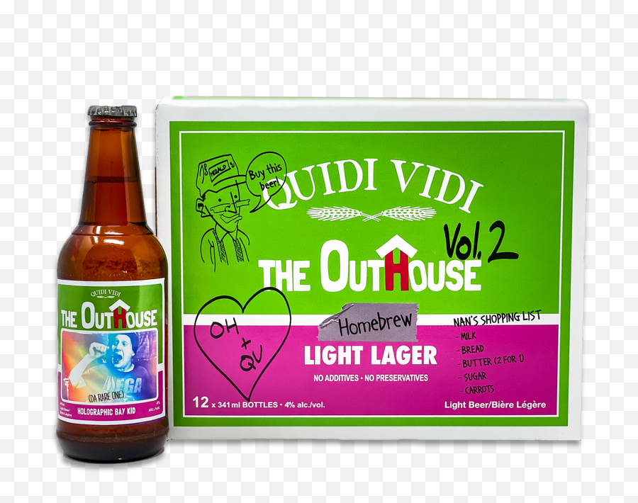 Outhouse Homebrew Vol 2 - Light Lager U2013 Quidi Vidi Brewery Ale Png,Outhouse Icon