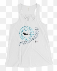 Swirly Fish Tank - Flowy Racerback Active png