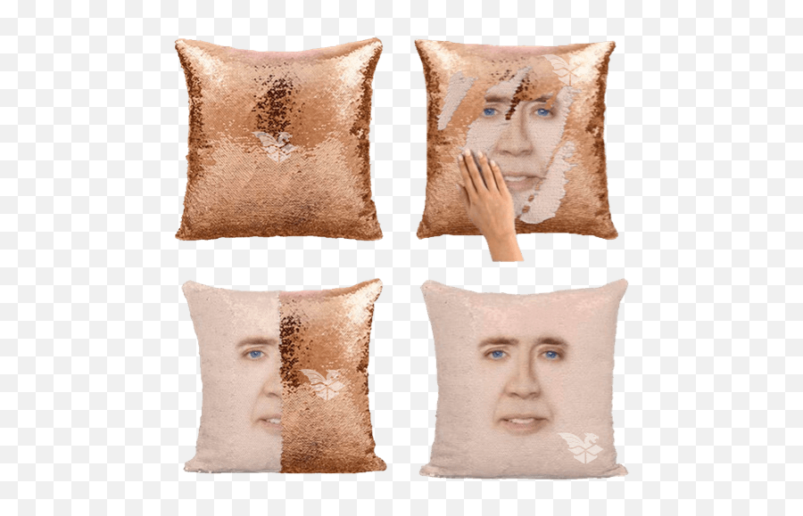How To Get Nicolas Cage Pillow Open Up A Box - Nicolas Cage Pillow Png,Nicolas Cage Png