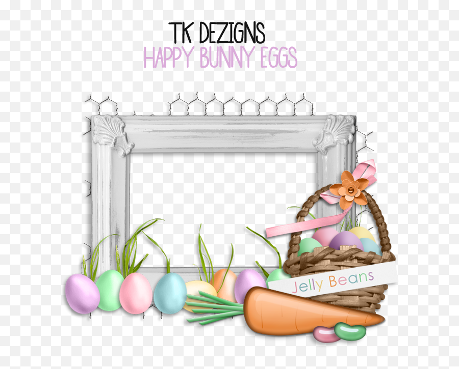 Tk Dezigns Freebie Easter Cluster Frames - Easter Egg Frame Png,Easter Frame Png