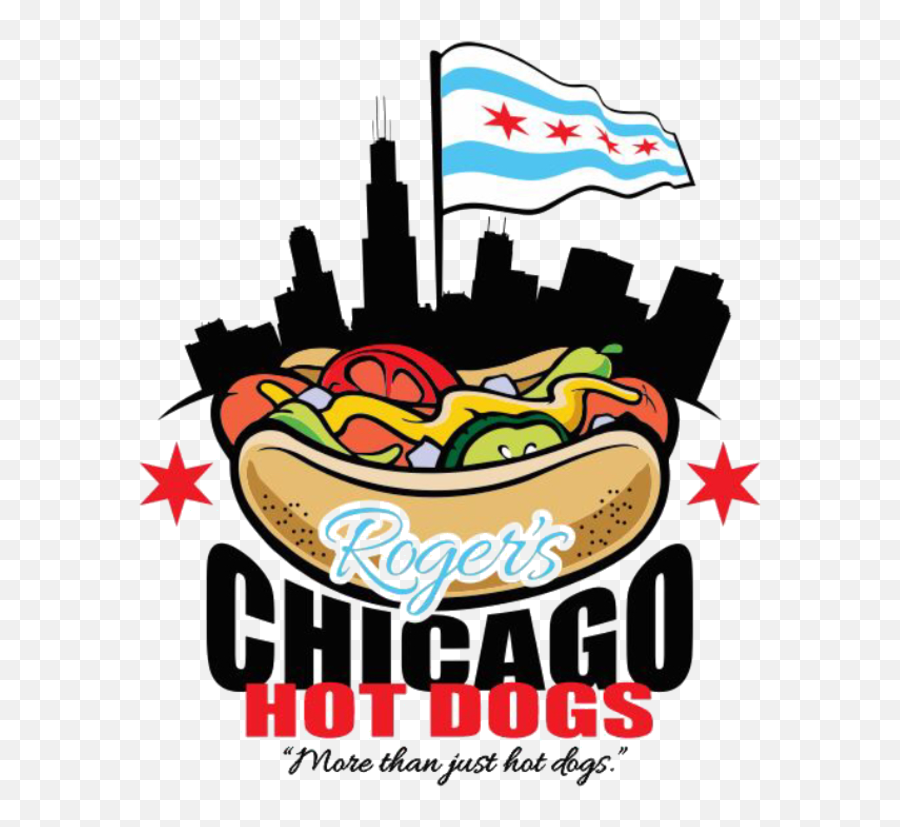 Rogeru0027s Chicago Hot Dogs Delivery - Poster Clipart Full Clip Art Png,Hotdog Transparent