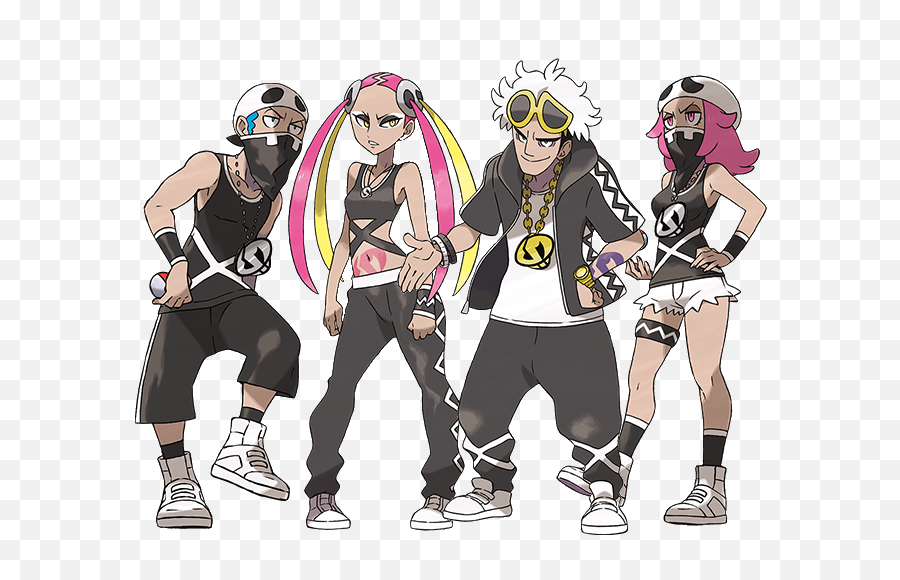 Download Instead Of Conquering Gyms Pokemon Sun And Moon - Team Skull Pokemon Drawing Png,Sun And Moon Png