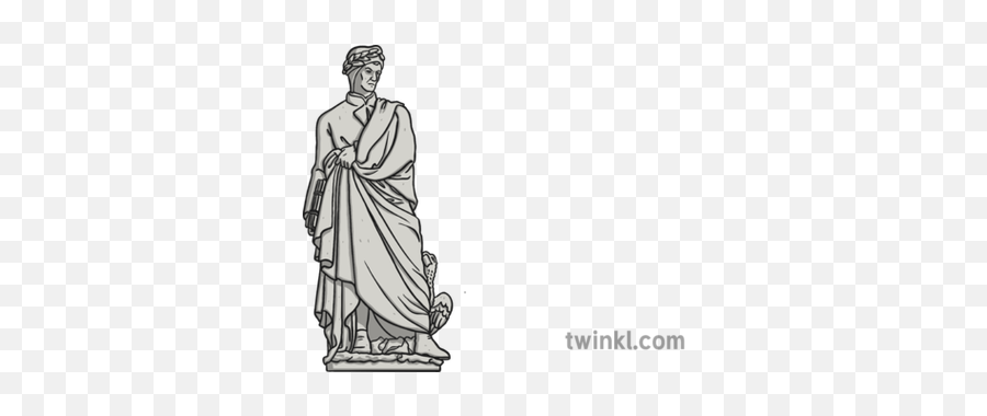 Statue Dante Illustration - Twinkl Flipkart Png,Dante Png