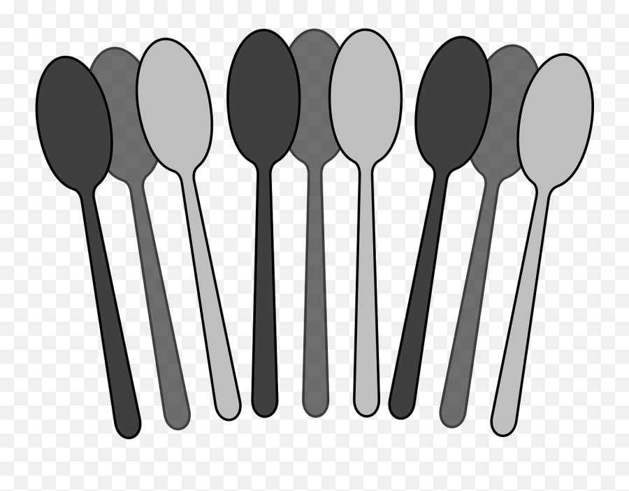 Spoonswooden Spoonsfree Vector - Spoon Clipart Full Size Spoons Black And White Png,Wooden Spoon Png