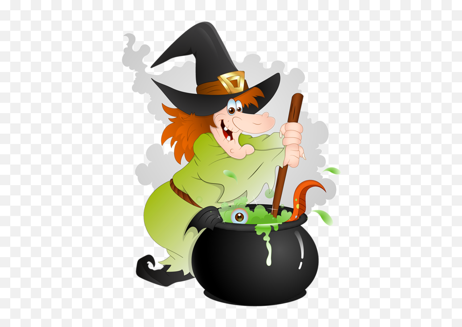 Png Background - Witch With Cauldron Clipart,Witch Transparent Background